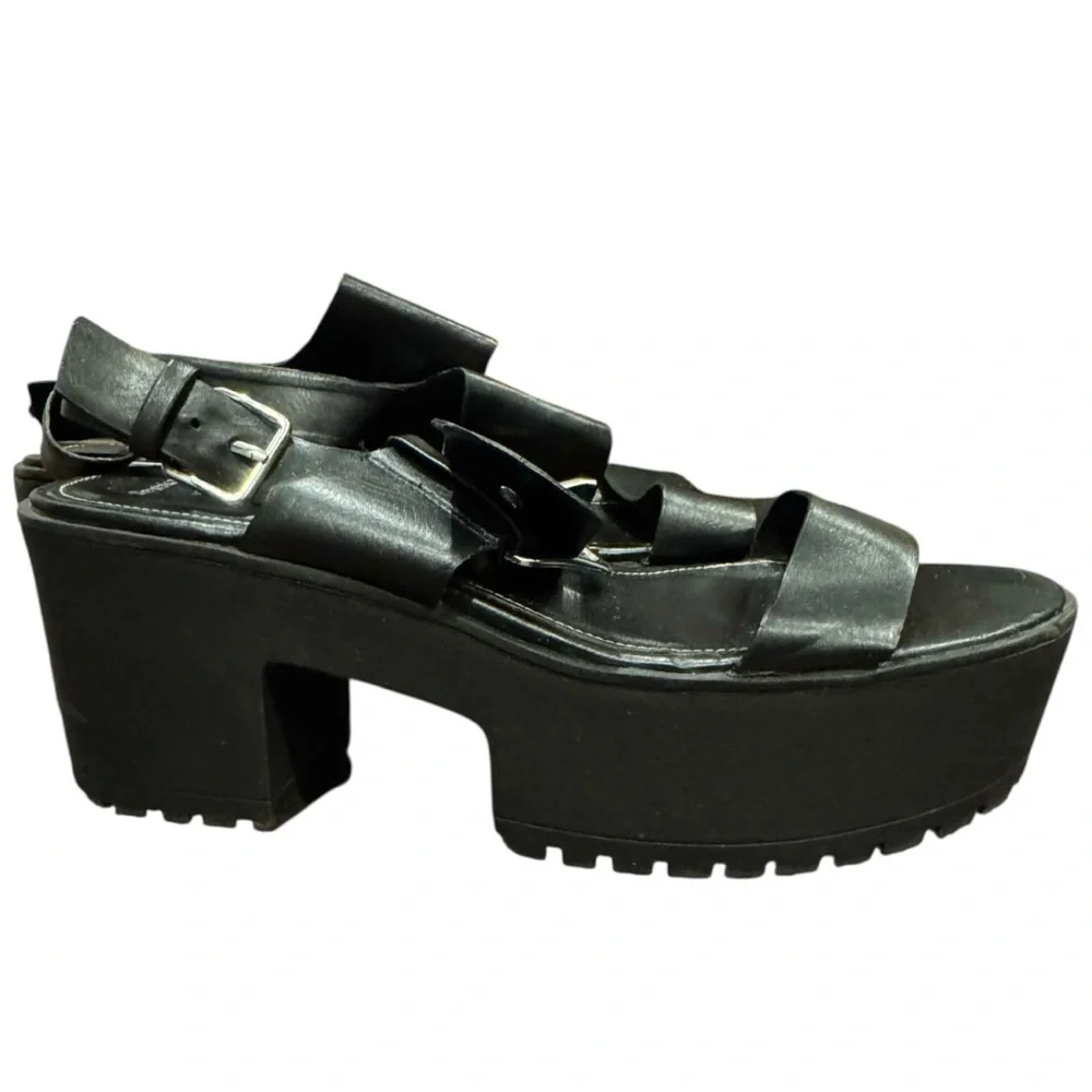 ASOS Black Chunky Platform Sandals